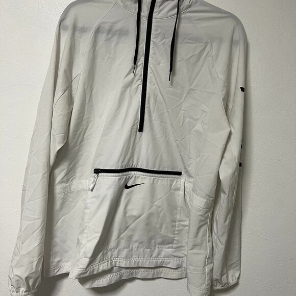 NIKE WOMENS FLEX JACKET HD WOVEN PACKABLE - WHITE/BLACK - Large - Picture 2 of 8